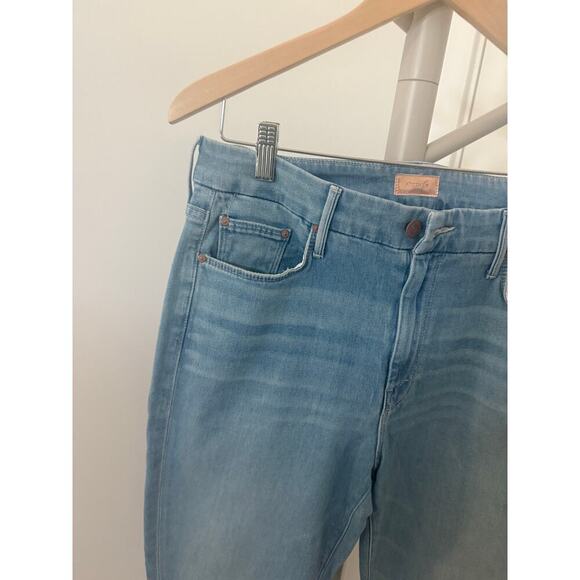 Mother The Looker Ankle Fray Jeans Hold My Hand Size 32 - Picture 4 of 11